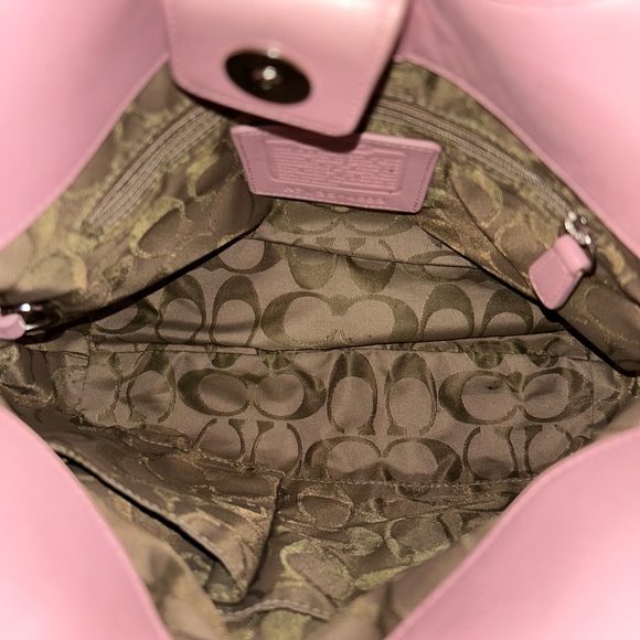 Coach Baby Pink Leather Shoulder Bag - Picture 14 of 15